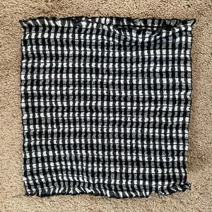 plaid tube top